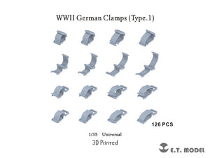 ET Model P35-277 WWII German Clamps (Type.1) 1/35