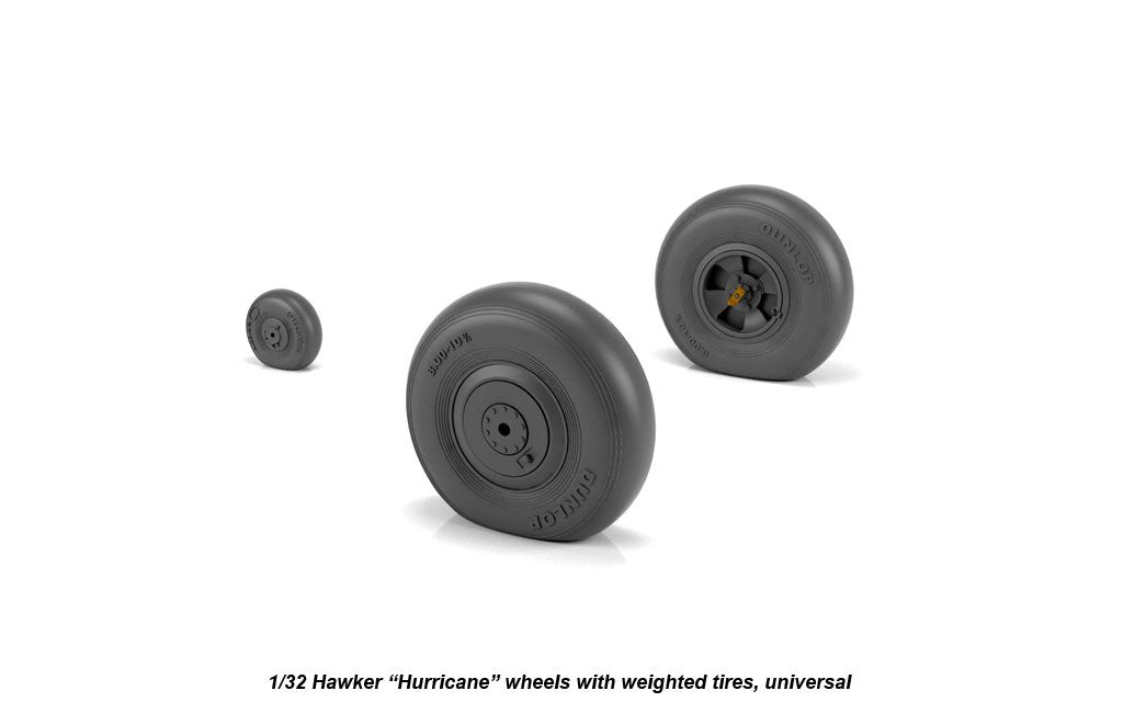 Armory Models AW32403 Hawker Hurricane wheels w/ weighted tires 1/32
