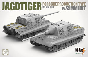 Takom 8012 JAGDTIGER PORSCHE PRODUCTION TYPE Sd.Kfz.186 w/ZIMMERIT 1/35 – zdjęcie 3