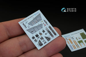 Quinta Studio QD48113 Mirage 2000C 3D-Printed &amp;amp; coloured Interior on decal paper (for Kinetic kit) 1/48 – zdjęcie 3