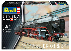 Revell 02172 Schwere Schnellzuglokomotive mit Tender 2&amp;#39;2 T32 BR 01 1/87
