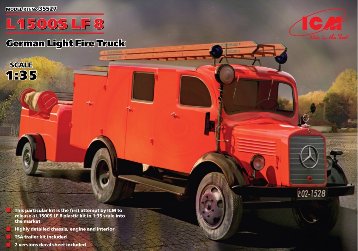 ICM 35527 L1500S LF 8 Camion de pompiers léger allemand (1/35)