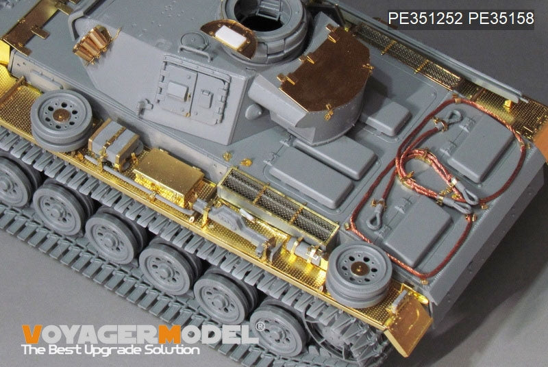 Voyager Model PE351252 WWII German Pz.KPfw.III Ausf.N early version upgrade set basic For TAKOM 8011 1/35 – zdjęcie 6