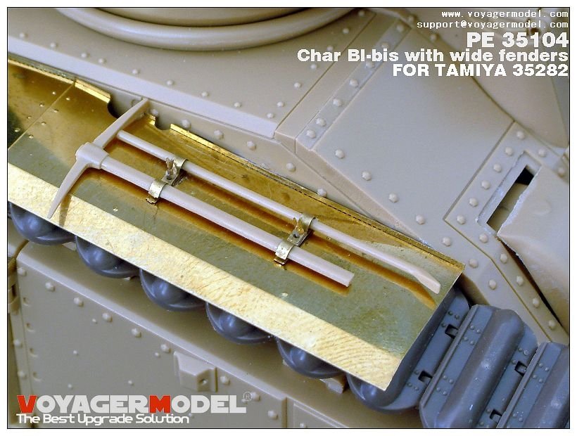 Voyager Model PE35104 WWII French Char BI-bis with wide fenders (B ver include Gun barrel) for TAMIYA 35282 1/35 – imagen 4