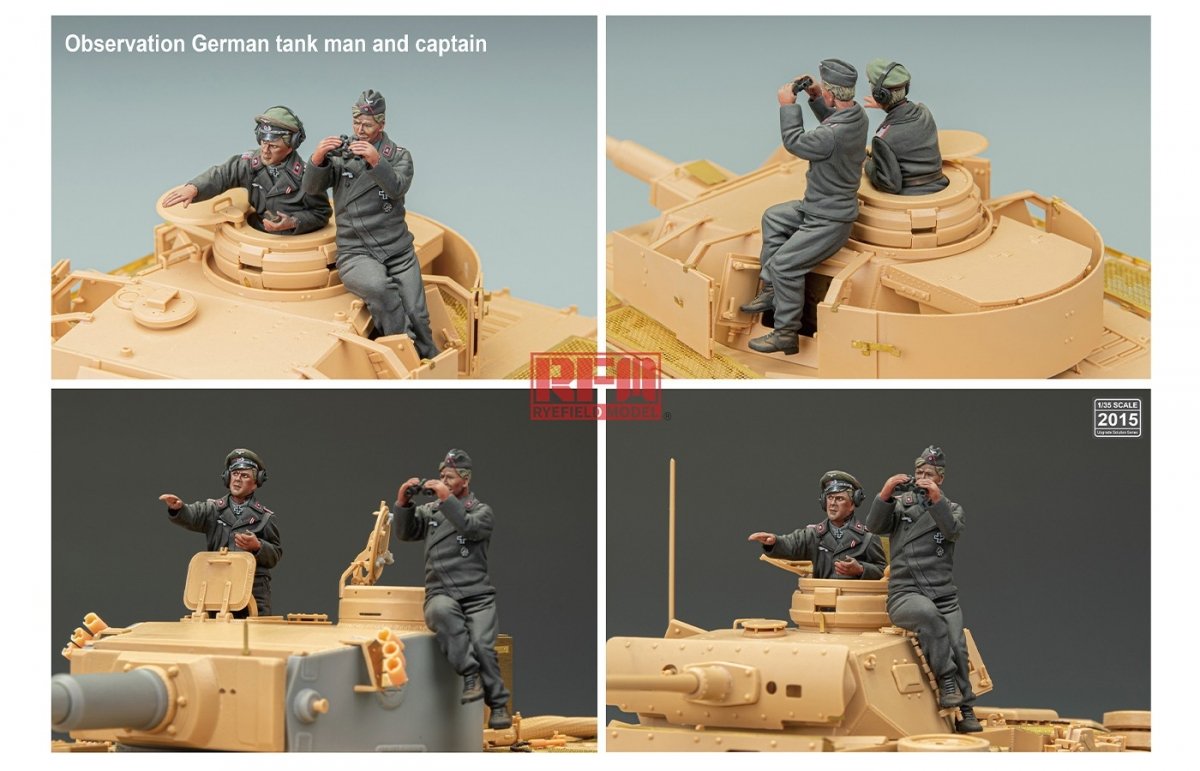 Rye Field Model 2015 Observation German Tankman and captain 1/35 – zdjęcie 2