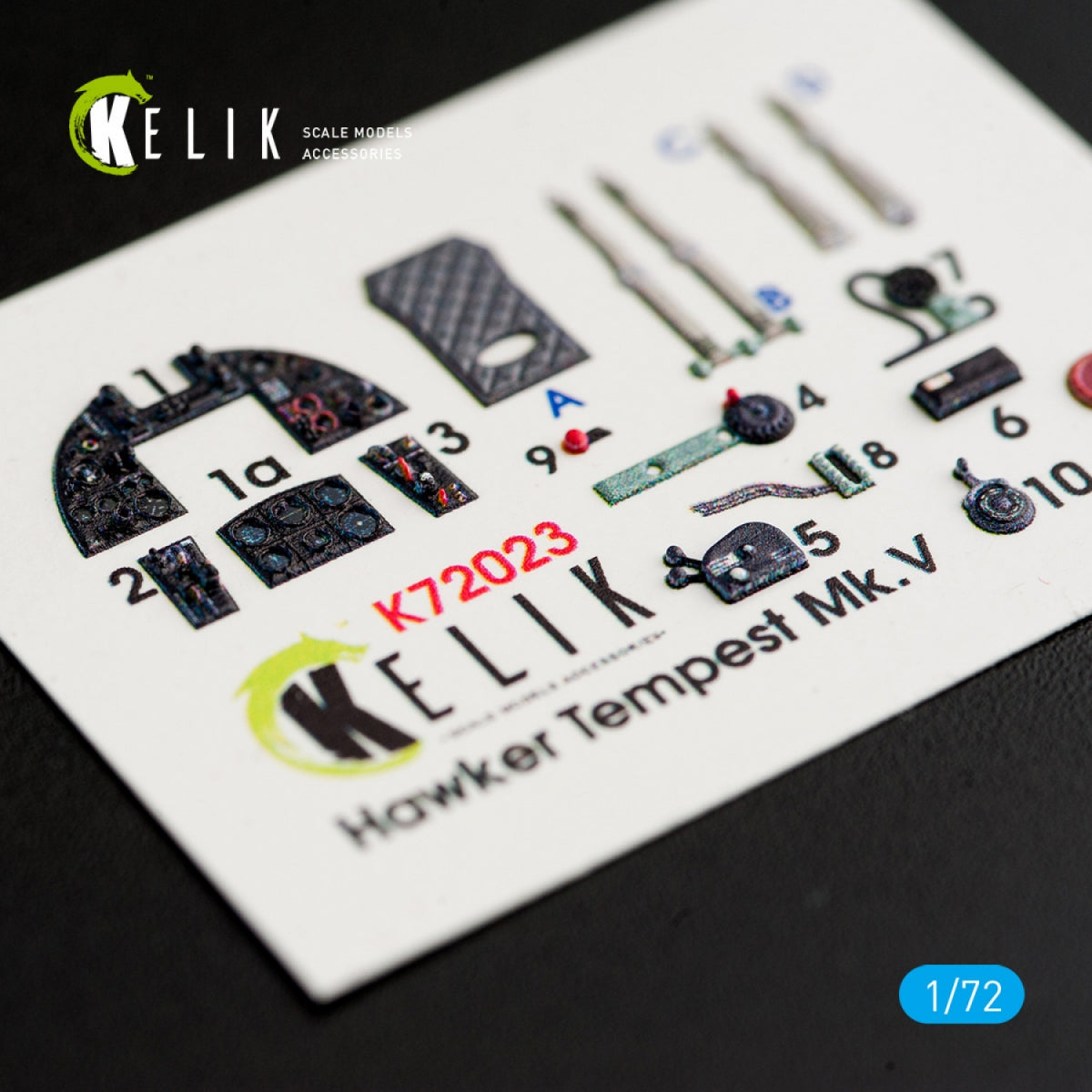 KELIK K72023 HAWKER TEMPEST MK.V INTERIOR 3D DECALS FOR AIRFIX KIT 1/72 – immagine 2