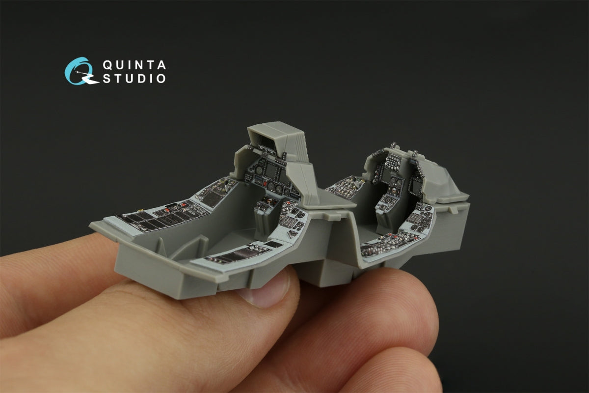 Quinta Studio QDS-48419 F-16D block 40 3D-Printed &amp;amp; coloured Interior on decal paper (Kinetic 2022 tool) (Small version) 1/48 – zdjęcie 12