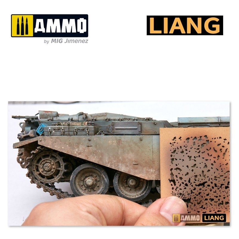 Liang 0001 Weathering Airbursh Stencils – zdjęcie 4