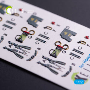 Kelik K72068 RF-4B - interior 3D decals for Hasegawa kit 1/72