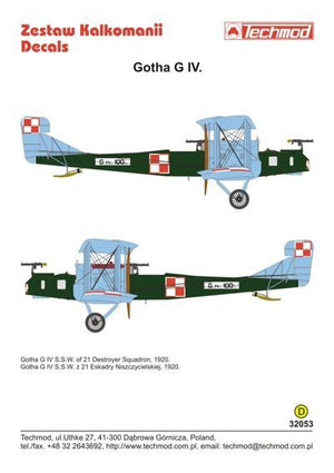 Techmod 32053 Gotha G IV 1/32 – zdjęcie 2