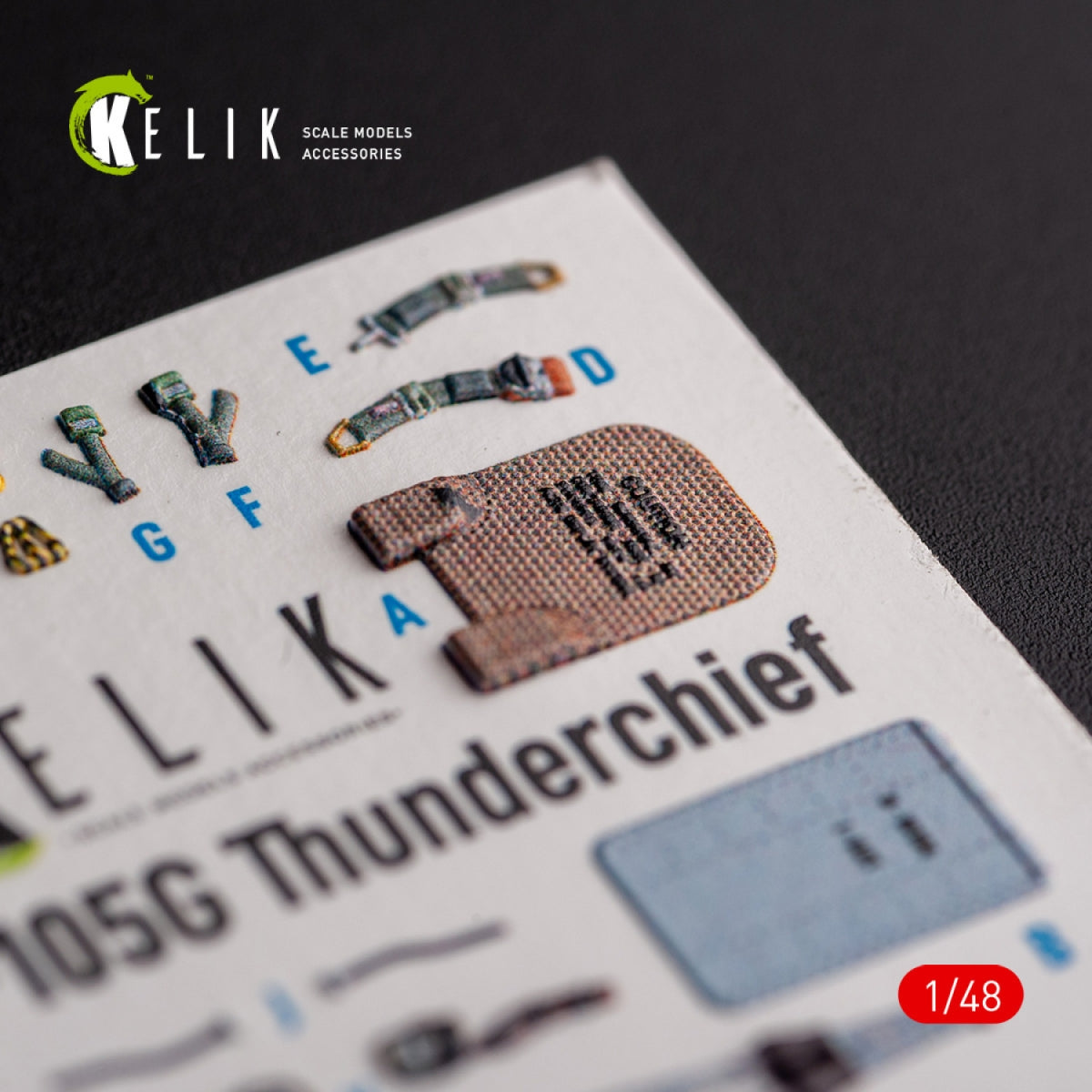 KELIK K48095 F-105G Thunderchief - interior 3D decals for HobbyBoss kit 1/48 – zdjęcie 4