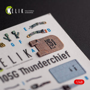 KELIK K48095 F-105G Thunderchief - interior 3D decals for HobbyBoss kit 1/48 – zdjęcie 4