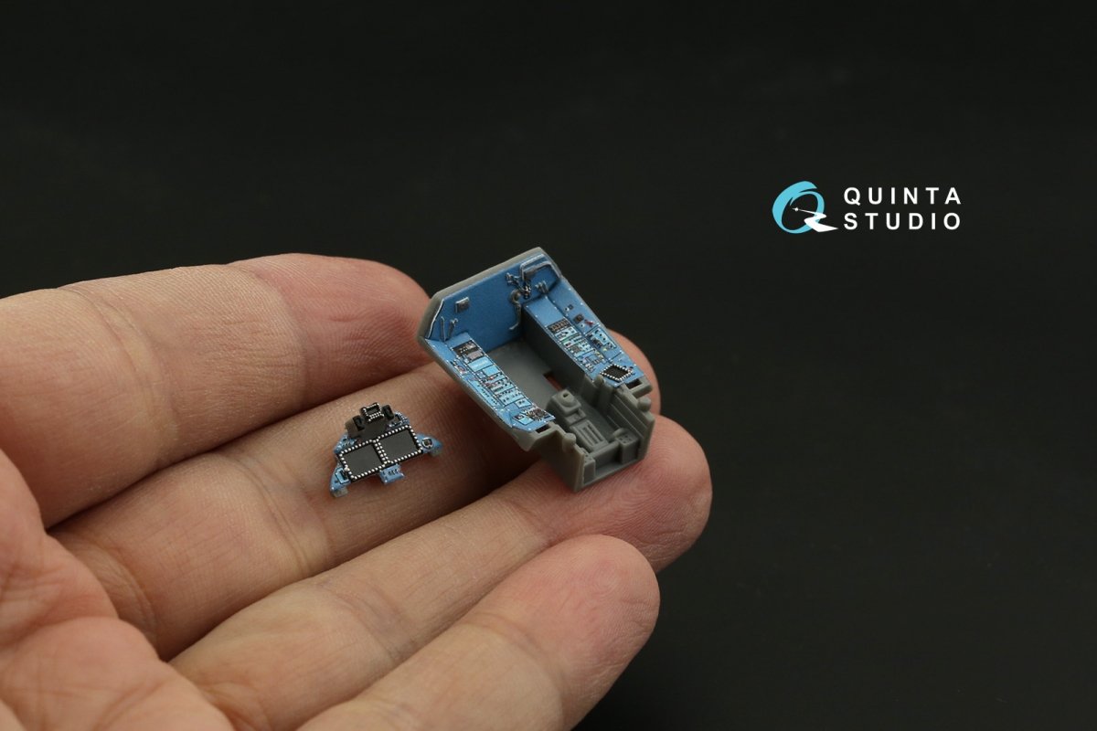 Quinta Studio QD72060 Su-35S 3D-Printed &amp;amp; colored Interior on decal paper (GWH) 1/72 – image 9