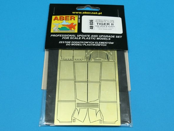 Aber 48036 Pz.Kpfw.VI, Ausf.B TIGER II fenders and side skirts Tamiya 1/48 – image 4