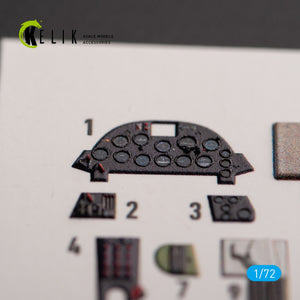 KELIK K72155 F4U-1A Corsair - interior 3D decals for Tamiya kit 1/72 – image 2