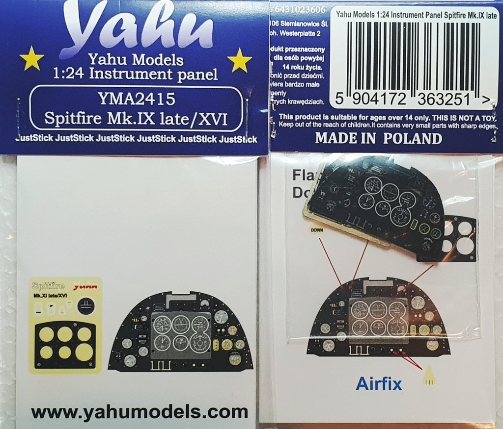 Yahu YMA2415 Spitfire Mk.IX tardif et Mk.XVI Airfix 1/24