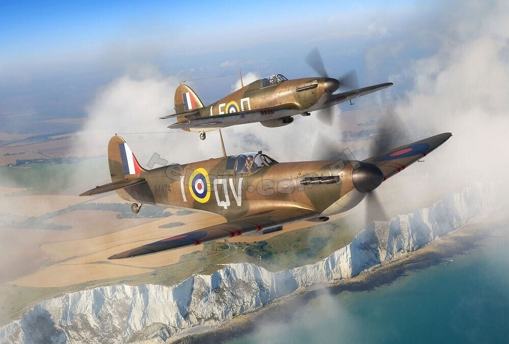 Revell 03771 Supermarine Spitfire Mk.Ia - Hawker Hurricane Mk.I 1/144 – zdjęcie 2