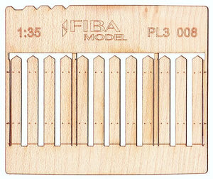 Model scene PL3-008 Wooden fence type 8 Wooden fence 1/35