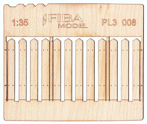 Model scene PL3-008 Wooden fence type 8 Wooden fence 1/35