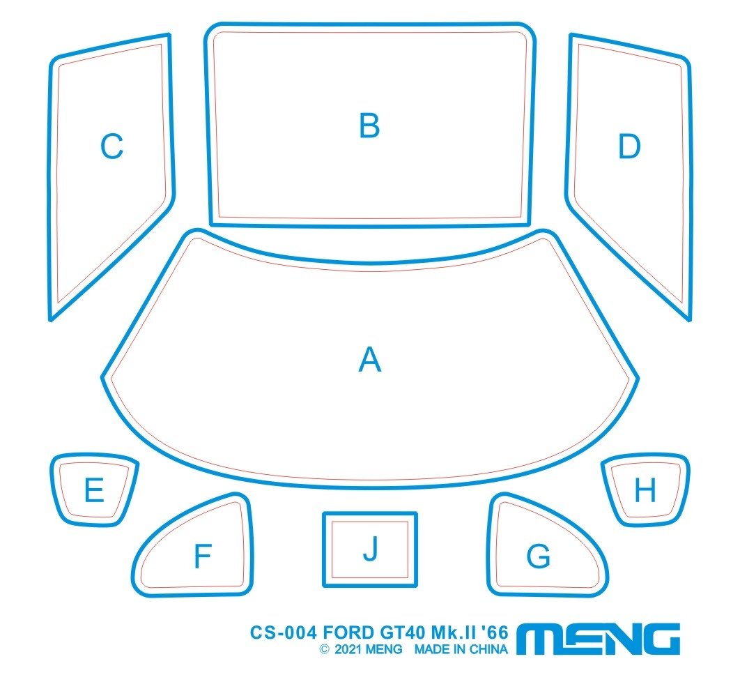 Meng Model CS-004 Ford GT40 Mk.II 1/24 – zdjęcie 12
