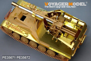 Voyager Model PE35672 WWII German self-propelled howitzer Wespe Fenders and Amour Plate (For TAMIYA 35200) 1/35 – zdjęcie 3
