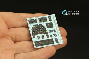 Quinta Studio QD32167 Ju 87D/G 3D-Printed &amp;amp; colored Interior on decal paper (Hasegawa) 1/32 – image 5
