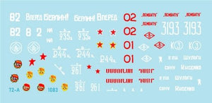 Star Decals 72-A1083 Soviet T-34-85 tanks 1944-45. 1944-45. Flattened 1944 turret and Factory 183 Nizhni Tagil turret. 1/72 – image 2