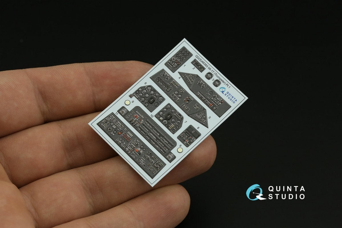 Quinta Studio QDS-48383 Mi-17 3D-Printed &amp;amp; coloured Interior on decal paper (Trumpeter) (Small version) 1/48 – zdjęcie 7