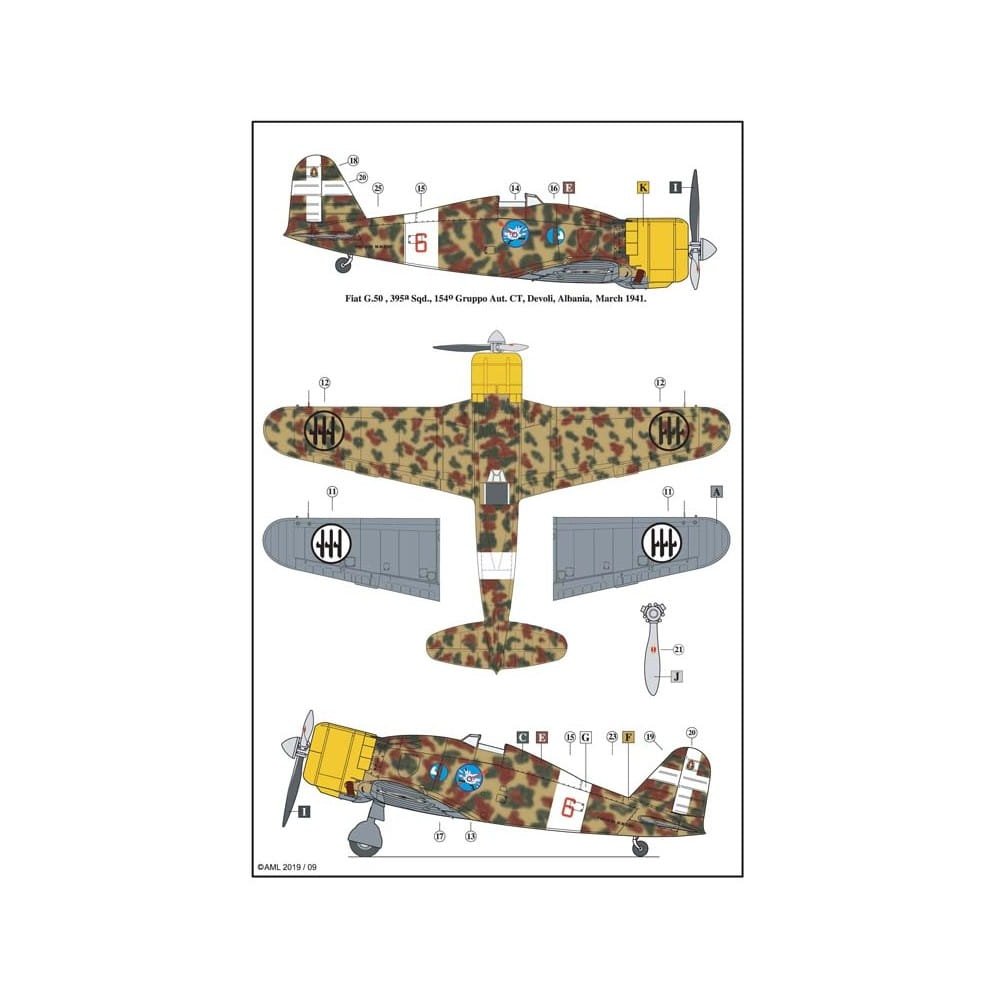 AML 72056F Fiat G.50 bis - Limited Edition 1/72 – immagine 2