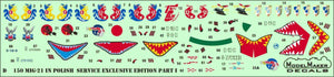ModelMaker Decals D48150 MiG-21 in Polish service Exclusive edition part I 1/48 – zdjęcie 4