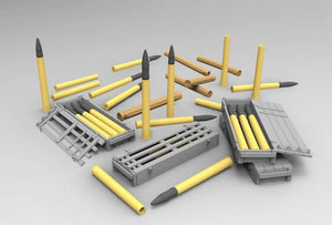 Gecko Models 16GM0014 German 7,5 cm Pak 40 Ammo Boxes w/Shells Set 1/16 – zdjęcie 5