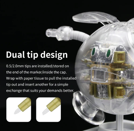 DSPIAE MKS-02 Super Metallic Marker Titanium Gold – zdjęcie 3