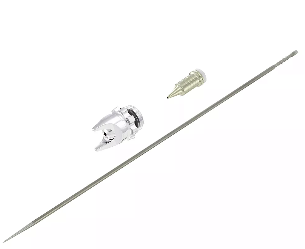 Harder & Steenbeck 712364 Zestaw dyszy 0,45 mm z Otwartą Osłoną / EVO 2024 0,45mm FineLine Headset with nozzle, needle, aircap, seals