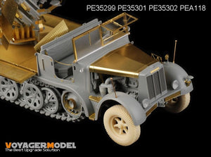 Maquette Voyager PE35299 Sd.Kfz.7/1 allemand de la Seconde Guerre mondiale, partie 1, pour DRAGON 6525 au 1/35 – image 7