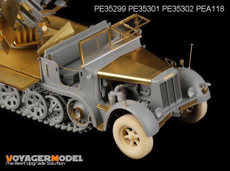 Maquette Voyager PE35299 Sd.Kfz.7/1 allemand de la Seconde Guerre mondiale, partie 1, pour DRAGON 6525 au 1/35 – image 7