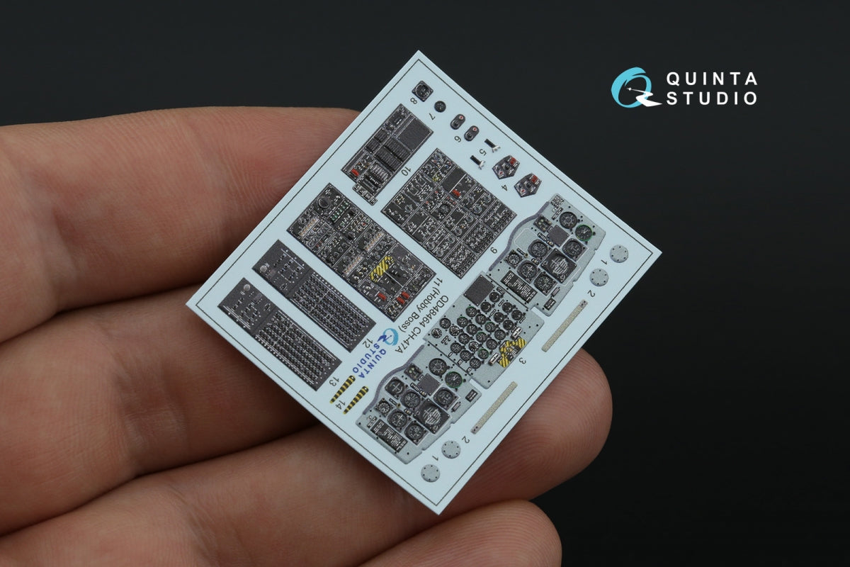 Quinta Studio QD48464 CH-47A 3D-Printed coloured Interior on decal paper (HobbyBoss) 1/48 – zdjęcie 6