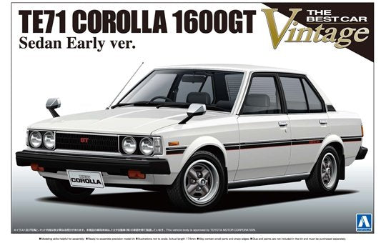Aoshima 00874 TE71 Corolla 1600 GT Berline première version 1/24
