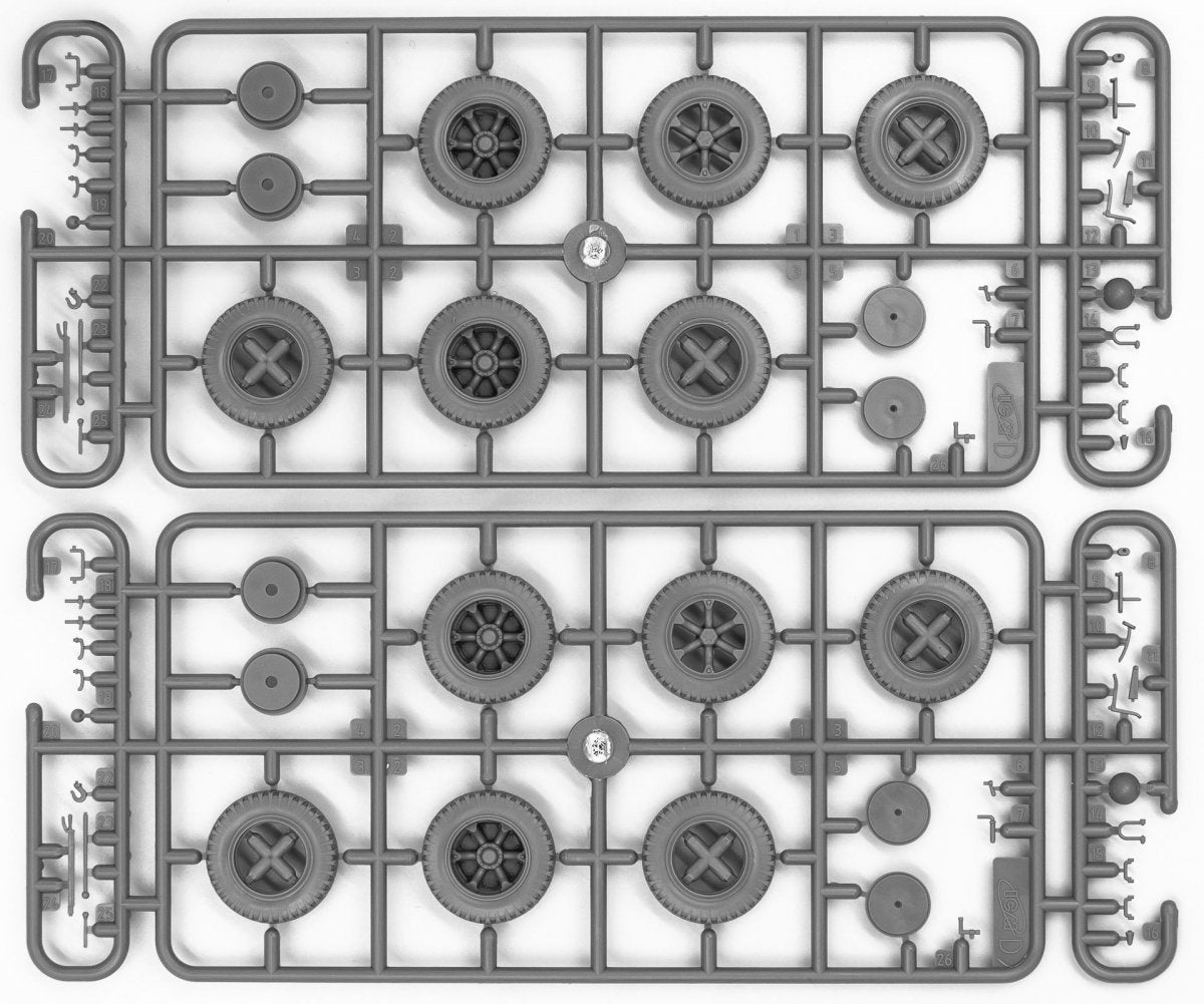 ICM DS3509 Wehrmacht Radio Trucks (Henschel 33D1 Kfz.72, Krupp L3H163 Kfz.72) 1/35 – image 7