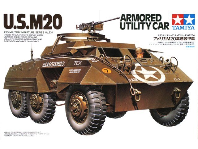 Tamiya 35234 U.S. M20 Armored Utility Car 1/35