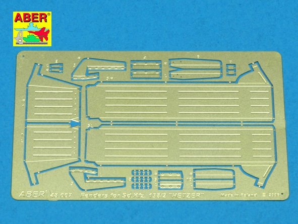 Aber 48007 Fenders for german tank destroyer Sd.Kfz. 138/2 Jagdpanzer 38(t) &amp;#39;&amp;#39;Hetzer&amp;#39;&amp;#39; 1/48