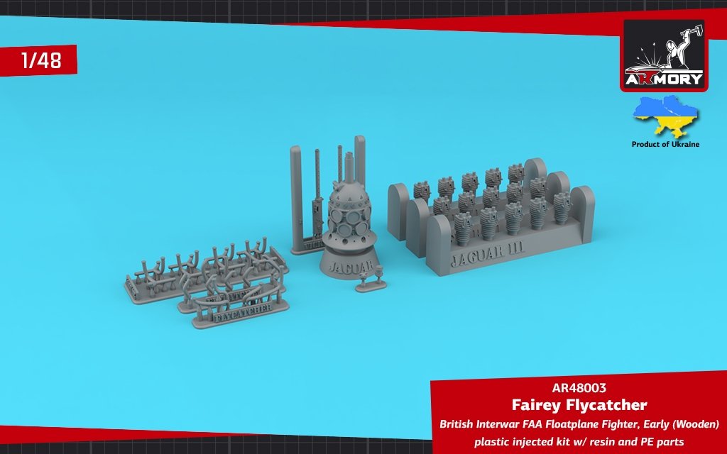 Armory Models 48003 Fairey Flycatcher British FAA Inter-War Floatplane Fighter, on Wooden Floats 1/48 – Bild 3