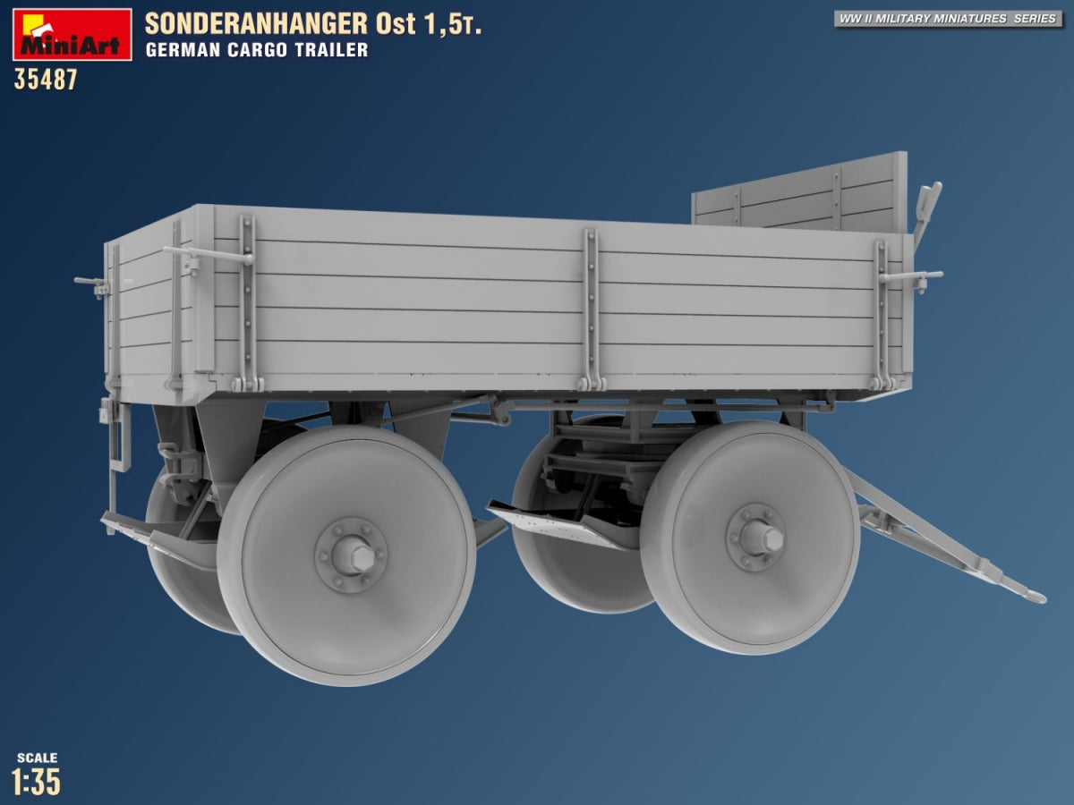 MiniArt 35487 Sonderanhanger 0st 1,5T. German Cargo Trailer 1/35 – zdjęcie 8