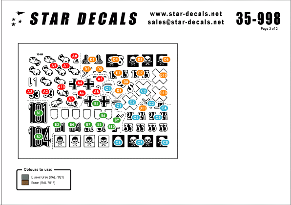 Star Decals 35-998 STURM 2. StuG III Ausf B 1/35 – zdjęcie 2