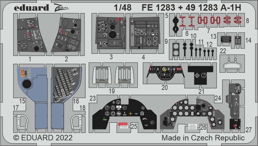 Eduard BIG49344 A-1H TAMIYA 1/48 – zdjęcie 3