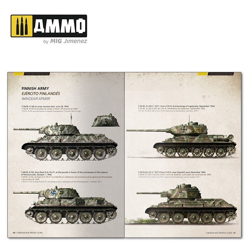 AMMO of Mig Jimenez 6145 T-34 Colors. T-34 Tank Camouflage Patterns in WWII (Multilingual) – image 4