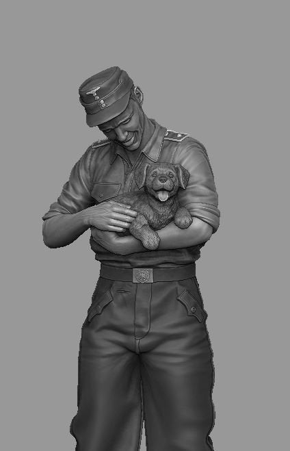 Panzer Art FI35-120 StuG driver with puppy 1/35 – image 4
