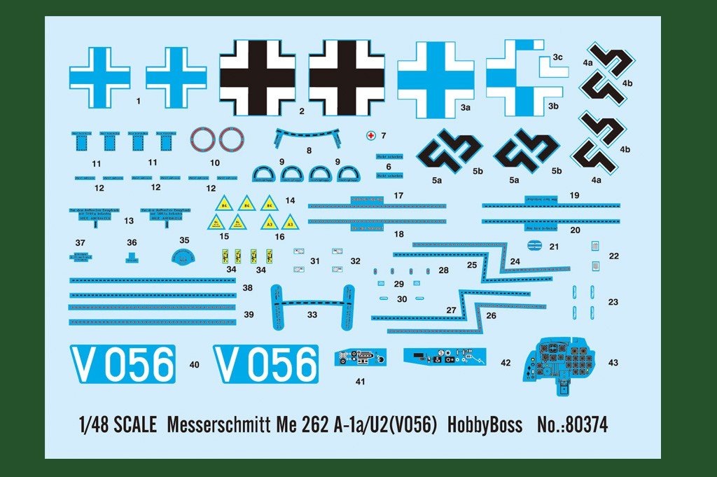 Hobby Boss 80374 Messerschmitt Me 262 A-1a/U2 1/48 – zdjęcie 3