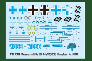Hobby Boss 80374 Messerschmitt Me 262 A-1a/U2 1/48 – zdjęcie 3