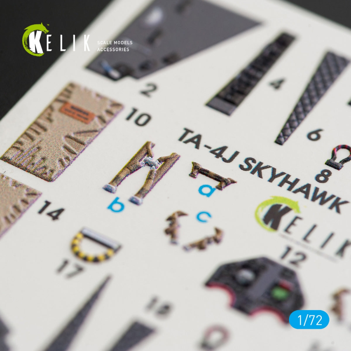 KELIK K72018 TA-4J &amp;quot;SKYHAWK&amp;quot; INTERIOR 3D DECALS FOR FUJIMI/HOBBY 2000 KIT 1/72 – zdjęcie 5