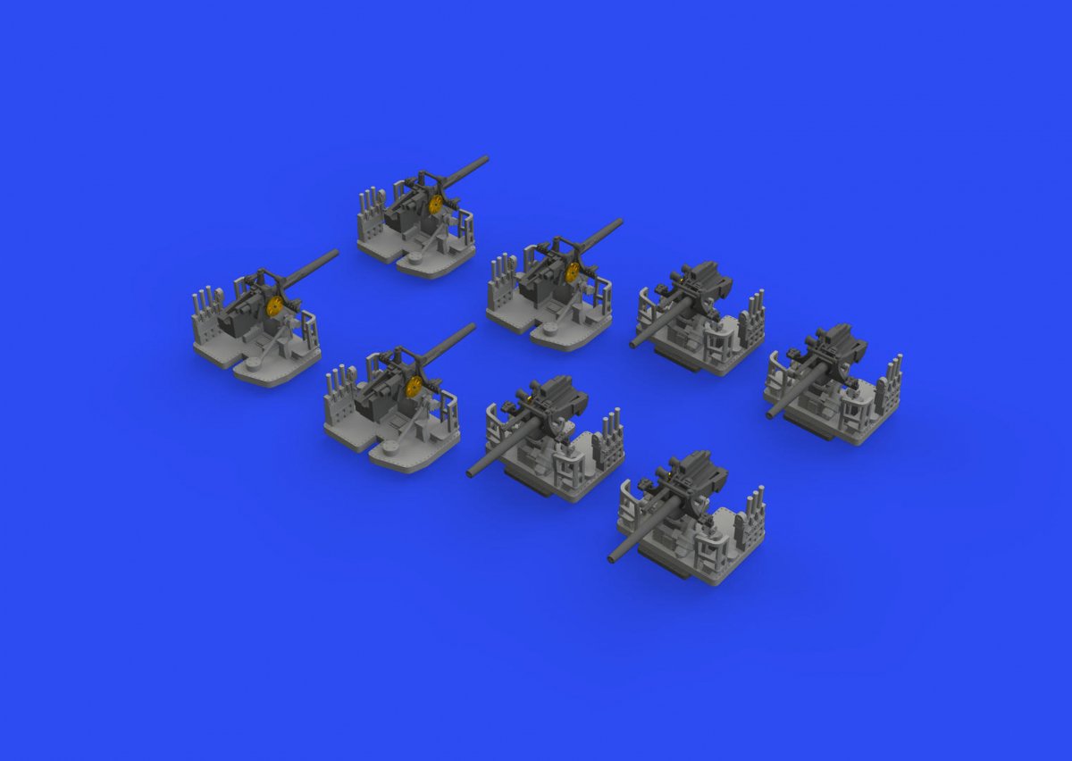 Eduard 653008 5&amp;quot;/25 caliber gun Mk.10 PRINT 1/350 – image 3